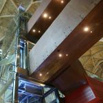 Luxeuze liftschacht in het kruisherenhotel in het centrum van Maastricht